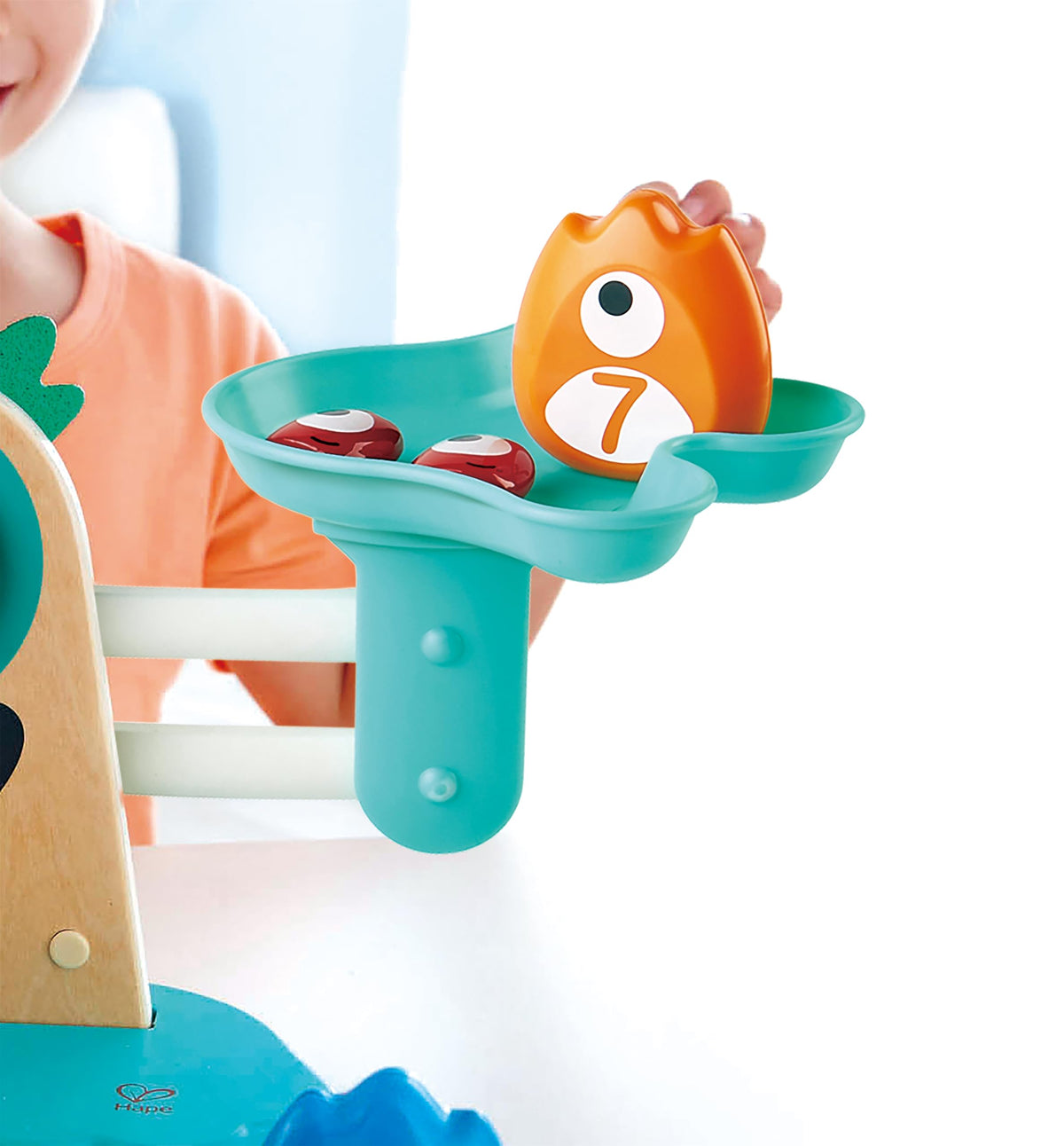 Hape Math Monster Scale wooden materials highlight durable wooden construction
