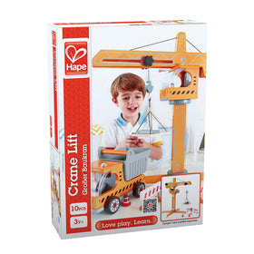 Hape Playscapes Crane Lift Playset suitable for ages 3 and up encouraging creative play