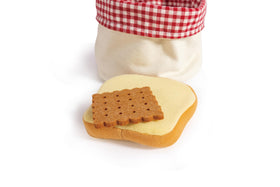 Hape toddler bread basket layer-cake plush layers for celebratory pretend tea