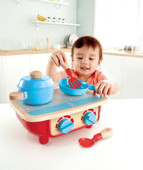 Hape wooden spoon for stirring pretend meals and fine motor practice