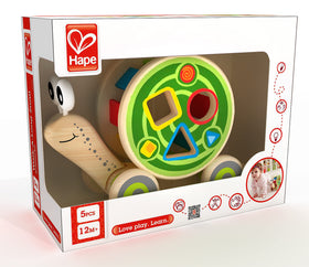 Hape Walk-A-Long Snail award-winning design signals trusted early learning value.