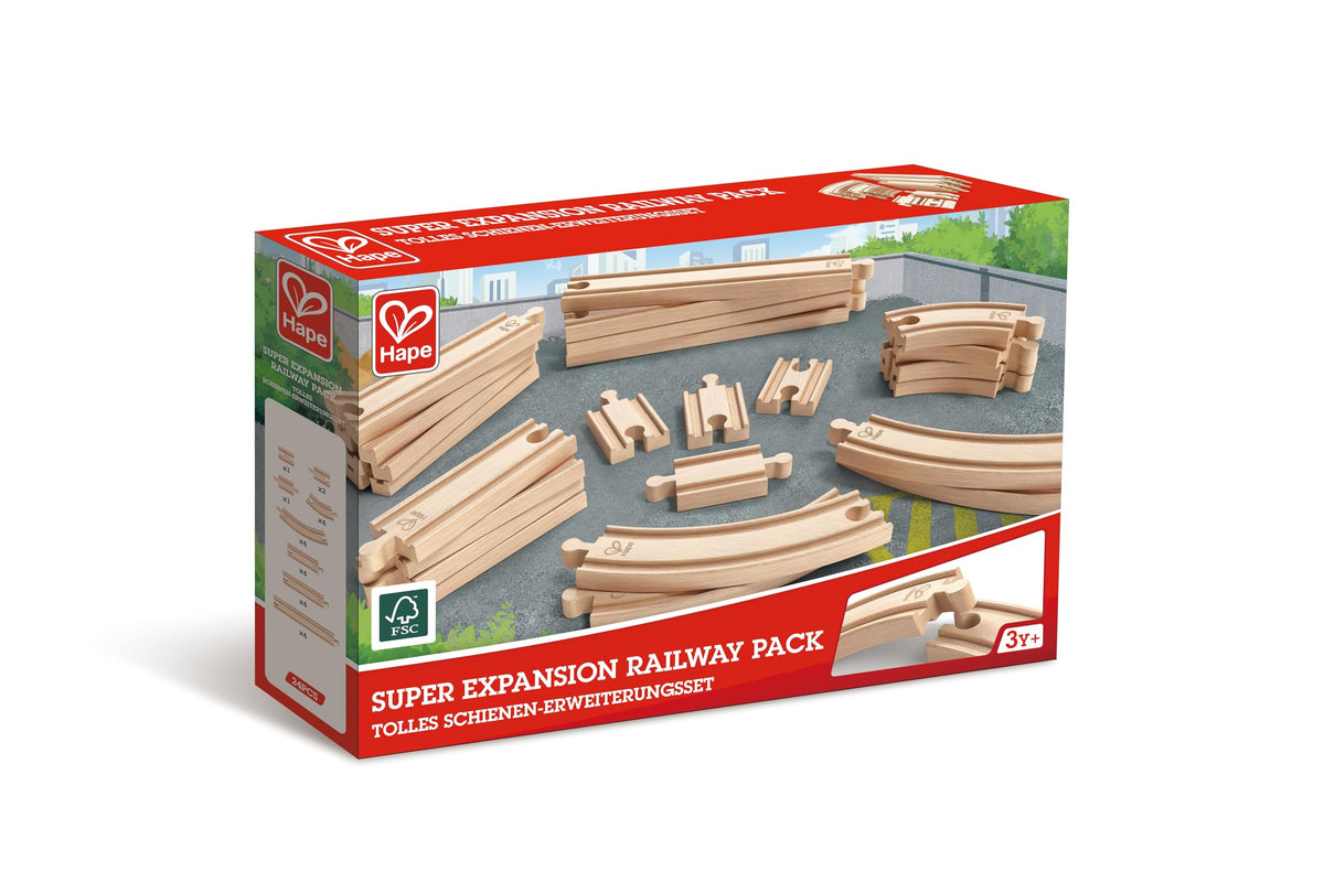 Hape expansion pack encourages problem-solving through track design.