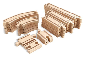 Hape play-layout example using expansion pack sparks imaginative planning.
