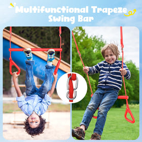 Hapfan climbing net ladder boosts climbing coordination on sturdy setup