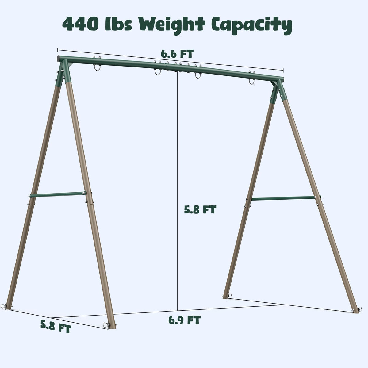Hapfan toddler-parent bonding on the platform swing promotes family time.