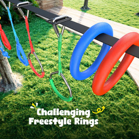 Hapfan trapeze bar swing adds aerial confidence and grip practice