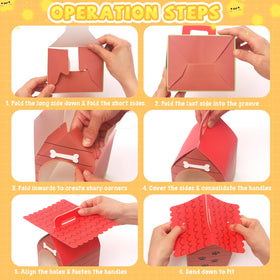 HAPGFS folding dog house decor to enhance party setup