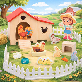 HAPGFS open-roof coop and fence pieces support versatile layouts