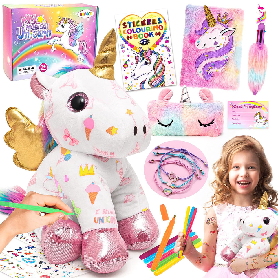 HAPGFS unicorn plush toy ready for cuddles and imaginative play