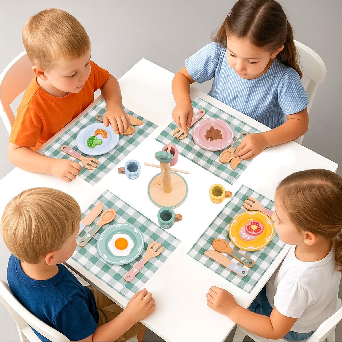 HAPGFS colorful cutlery ideal for lively pretend dining play