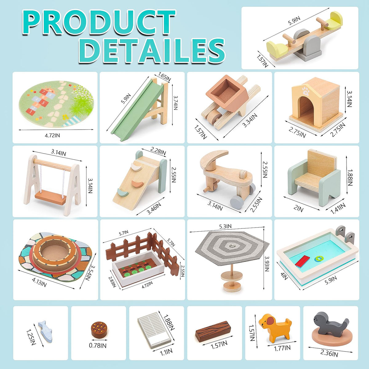 HAPGFS pool and lounge chair set invites sunny, relaxed pretend vacations.