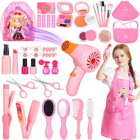 Hapgo hair salon toy set with storage bag for organized pretend play