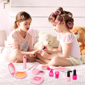 Hapgo mirror, hairpins, and hair ties support versatile looks
