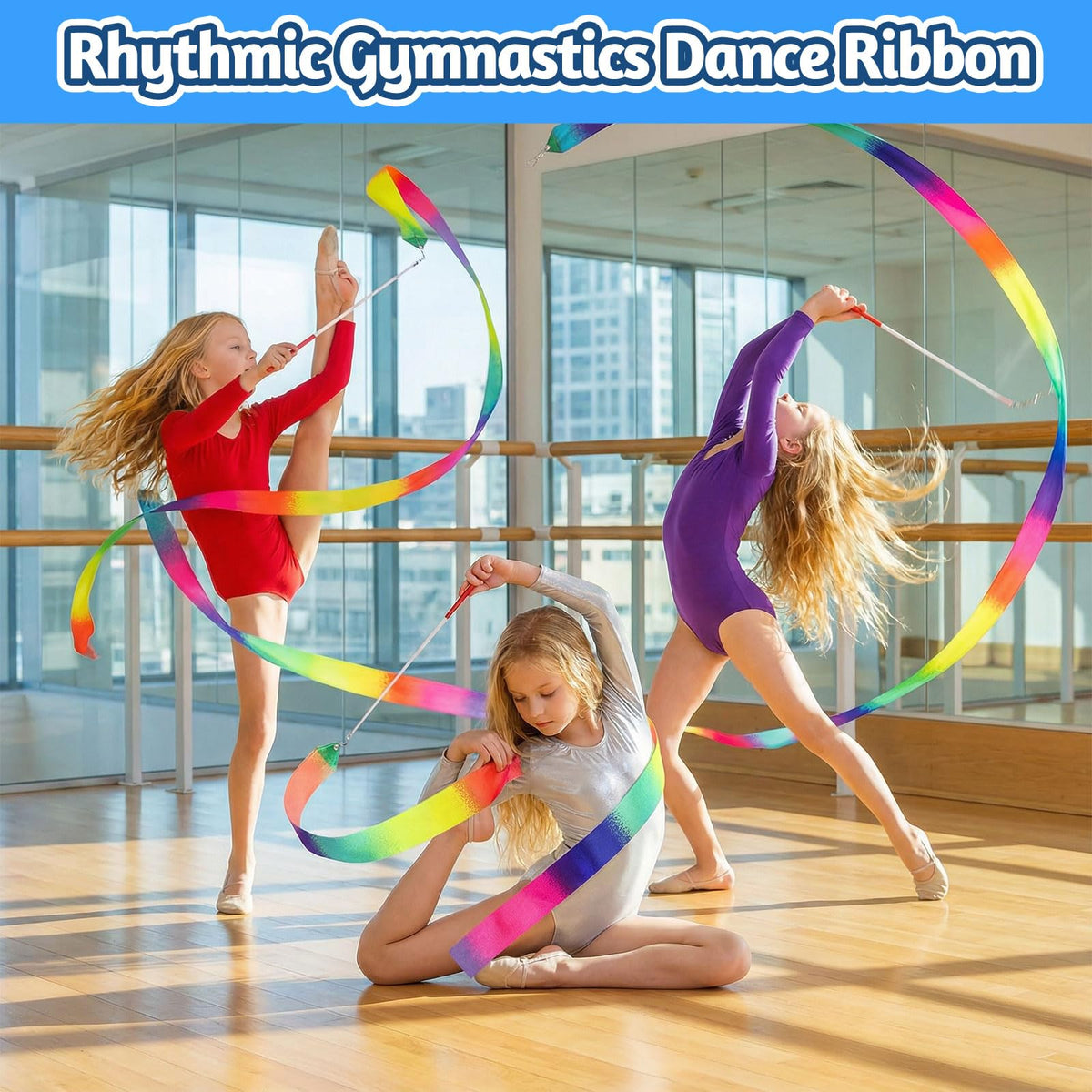 HAPMARS gymnastics ribbon prop for graceful twirls and routines