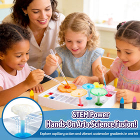 HAPMARS droppers help kids observe capillary action with color changes