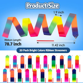 HAPMARS rainbow streamers dancing for colorful playtime and performance