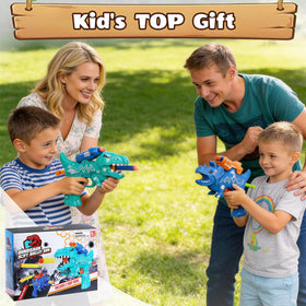Happitry Dino Blaster gift set for kids ages 3–7.