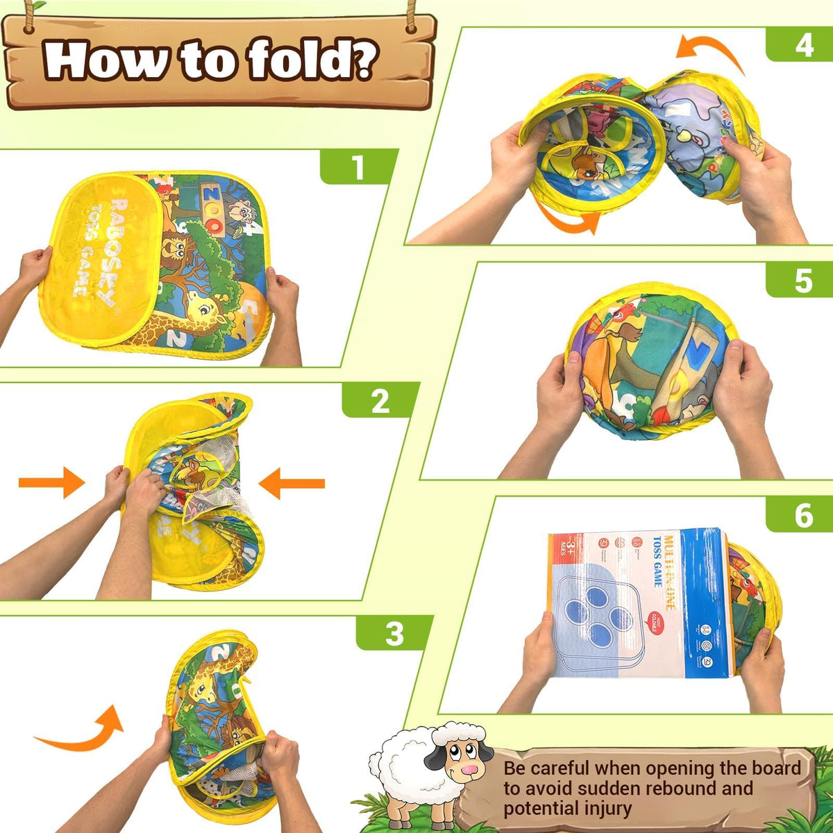 Happitry 3-in-1 set for indoor or outdoor parties and family gatherings