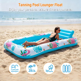 Happy Aplenty built-in pillow and cup holder keep you supported and hydrated.