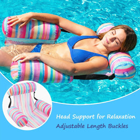 Happy Aplenty lightweight and foldable design for easy packing to pool or beach.