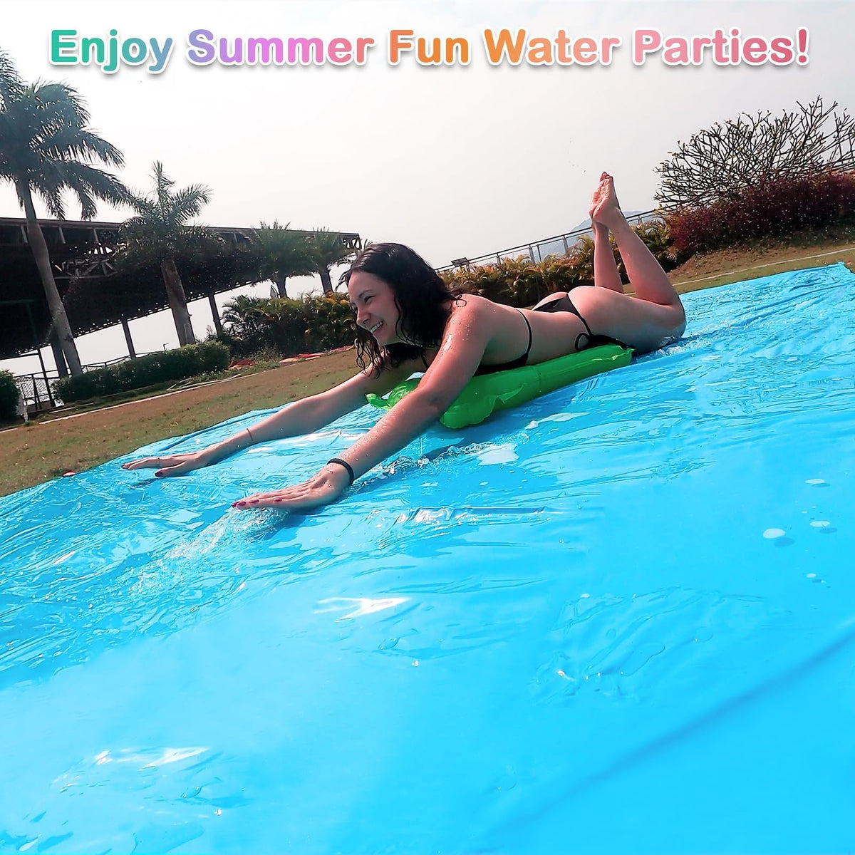 Happy Aplenty splash-and-slide action for active play.