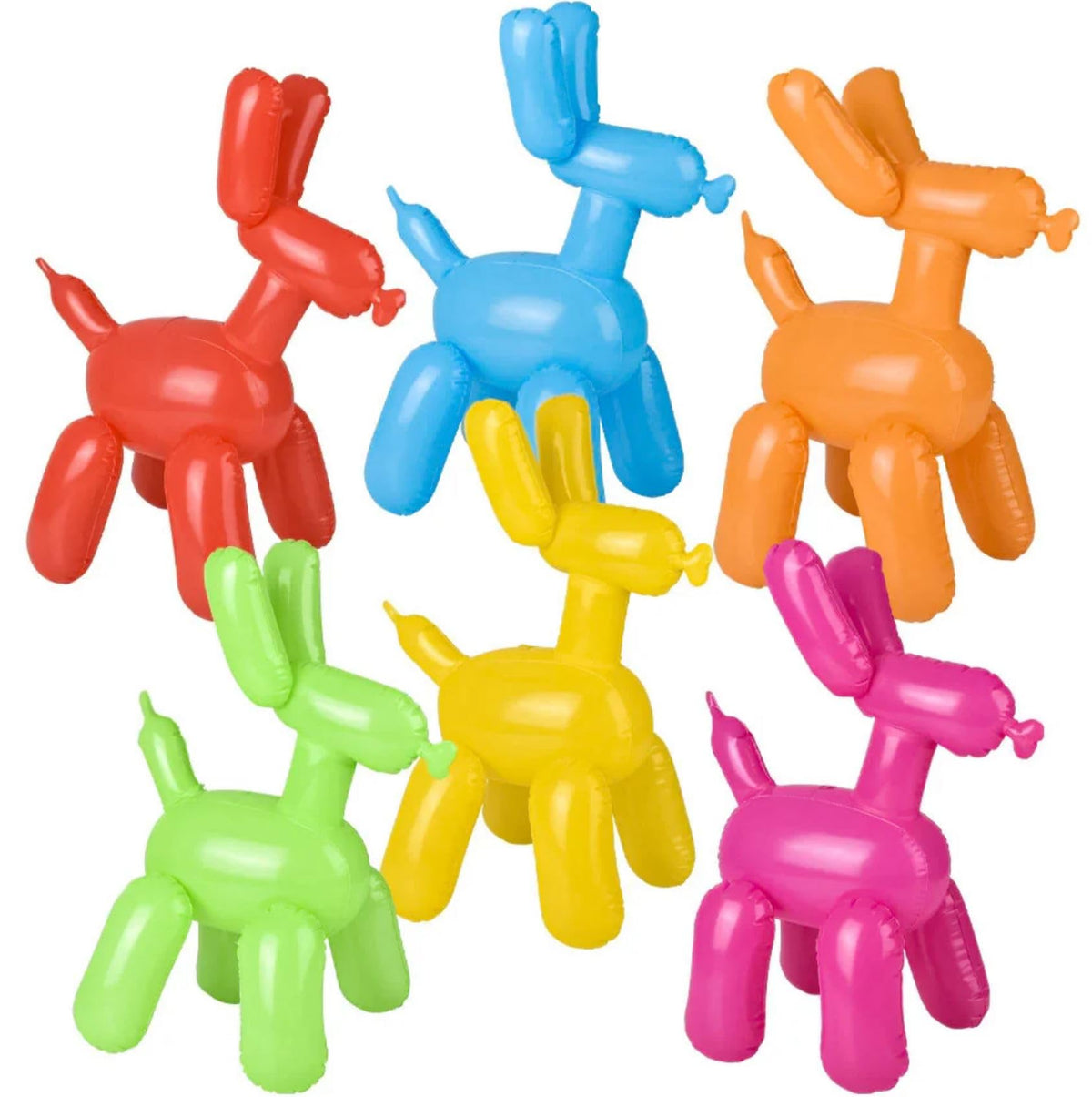 Happy Deals inflatable balloon dogs showcase 24-inch color for parties and photos.