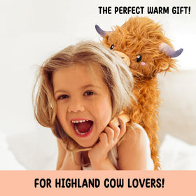 Happy Fuel weighted cow plush offers calm comfort during study or downtime.