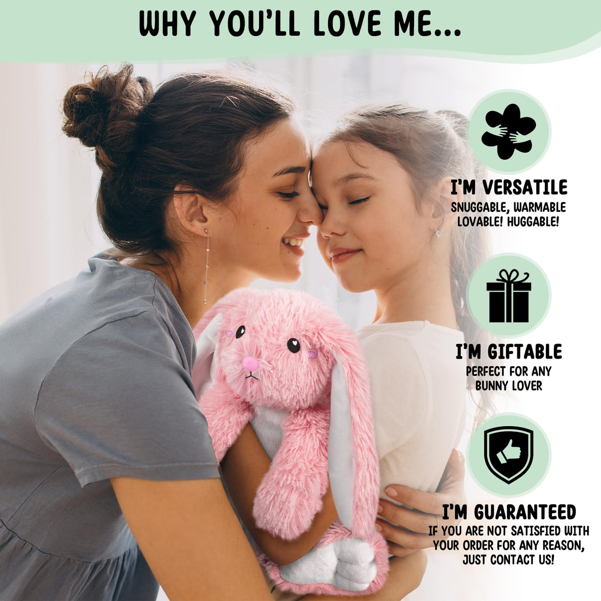 Happy Fuel bunny bedtime snuggle for calmer nights.