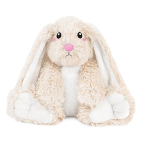 Happy Fuel bunny microwavable plush ivory for warm relaxation