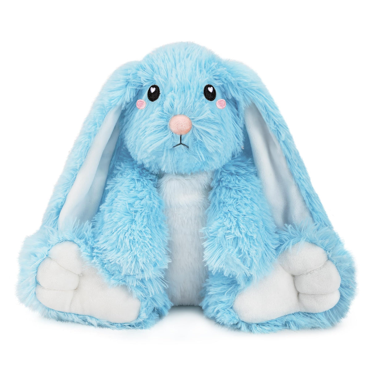 Happy Fuel Bunny microwavable plush in front view offers cozy warmth