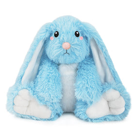 Happy Fuel Bunny microwavable plush in front view offers cozy warmth