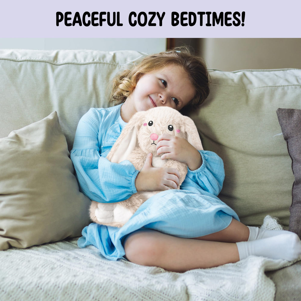 Happy Fuel cuddle-worthy bunny toy for kids and adults