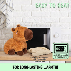 Happy Fuel Capybara weighted plush 1.5 lb provides soothing warmth