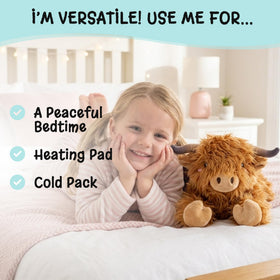 Gift-ready Highland Cow plush from Happy Fuel for all ages and occasions