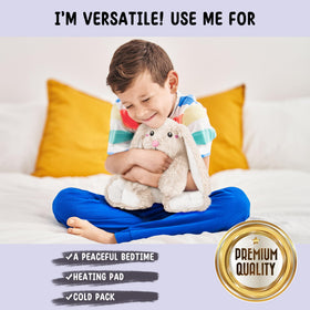 Happy Fuel ivory bunny plush makes a thoughtful gift