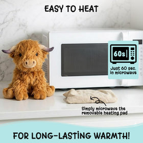 Happy Fuel Highland Cow cuddle companion delivering warm comfort for kids.