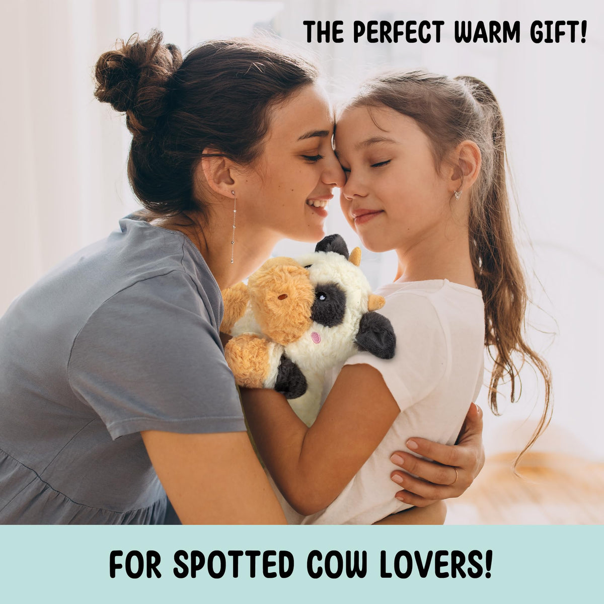 Happy Fuel kids and adults comfort cow plush for reassuring companionship.