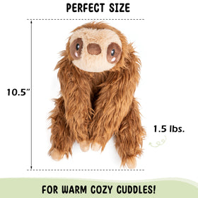 Happy Fuel Sloth soft cover texture emphasizes cozy, huggable comfort.