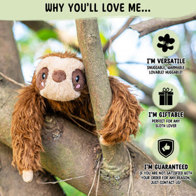 Happy Fuel Sloth unscented beads inside for customizable scent when desired.
