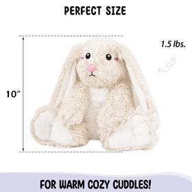 Happy Fuel unscented bunny plush stays clean and cozy