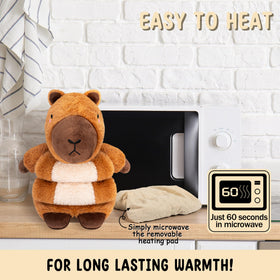 Happy Fuel unscented heating pad capybara for clean warmth