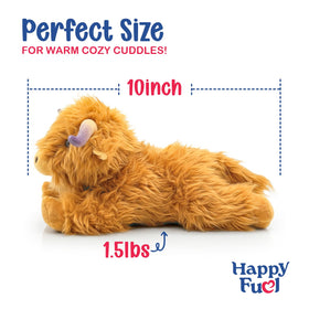Unscented heating pad inside keeps the cuddle clean and fragrance-free.