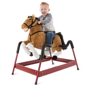 Happy Tails sturdy metal frame supports kids up to 65 pounds safely.