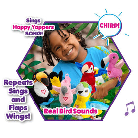 Happy Yappers Oriole flaps wings with touch-responsive sounds
