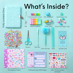 HAPPY LOLLI Mint LolliME lockable diary offers private space for thoughts and imagination.