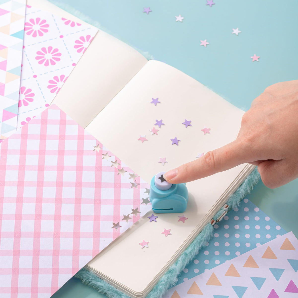 HAPPY LOLLI Mint LolliME scrapbook papers inspire collage and layout ideas.