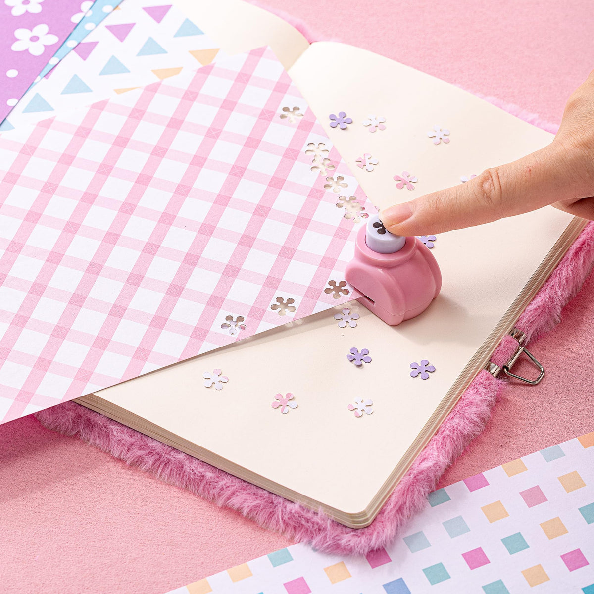 HAPPY LOLLI pom-pom clip set adding playful accents to pages and planners