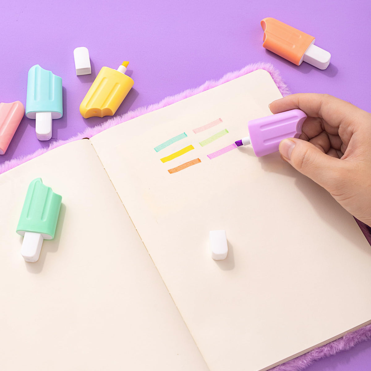 HAPPY LOLLI crafting-spread showing a variety of supplies to inspire group creativity.