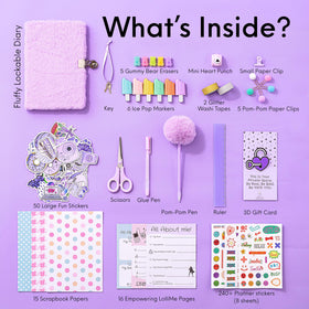 HAPPY LOLLI lockable diary open, inviting private reflections and daily writing.