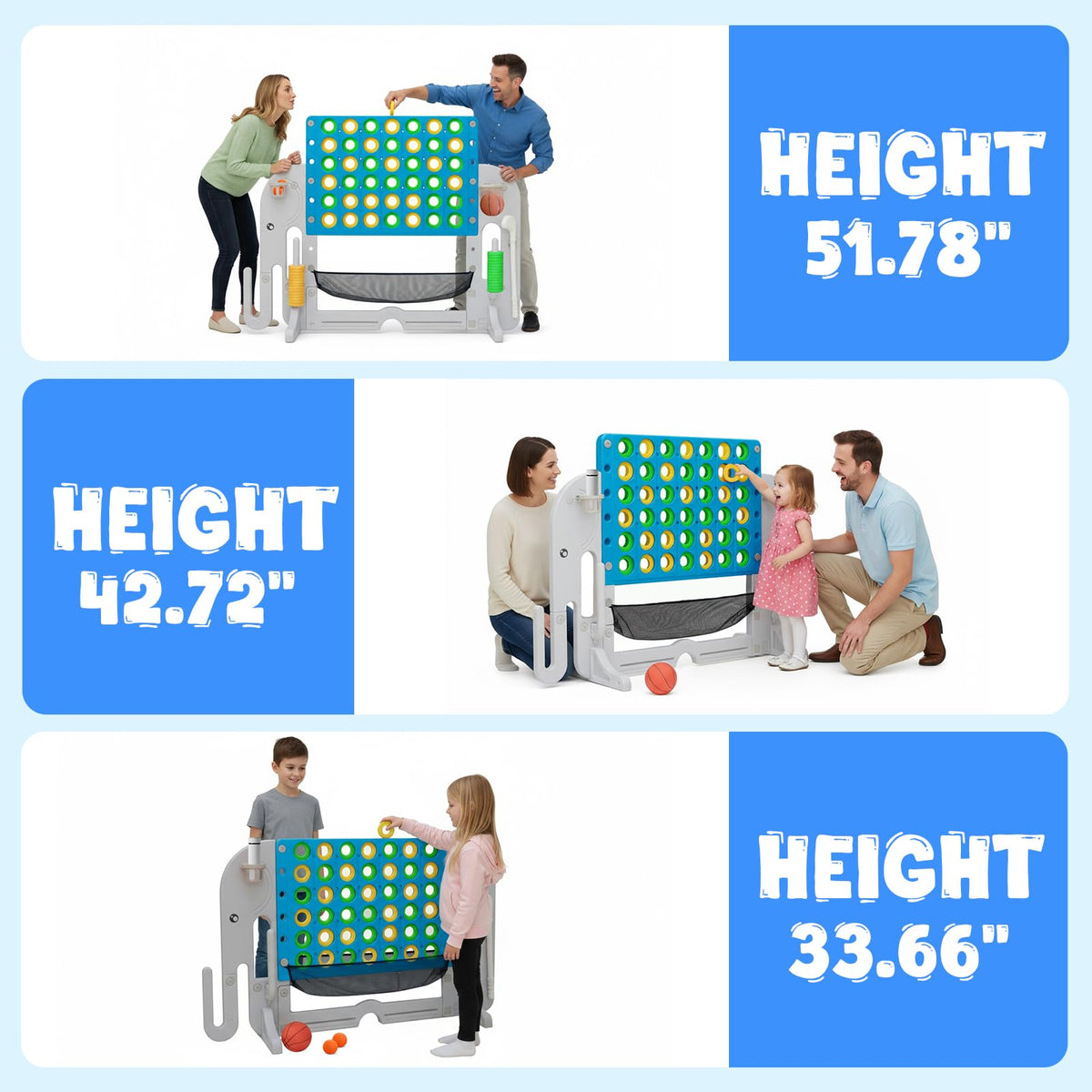 HAPPYMATY basketball attachment enables quick backyard shooting challenges.